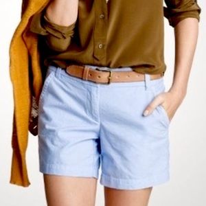J. Crew Light Blue Oxford Cotton Shorts | 10